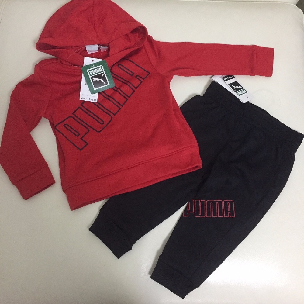 PUMA cute warm active hoodie set 1103